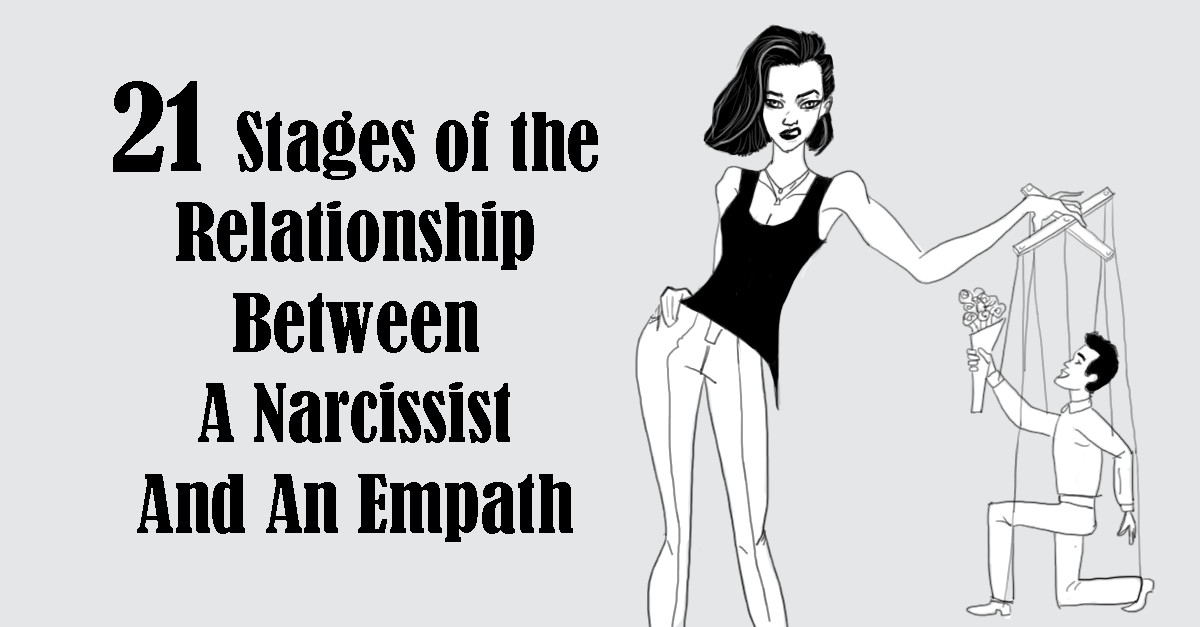 21 Stages Of The Relationship Between A Narcissist And An Empath