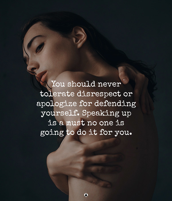 Self-Respecting People Never Tolerate