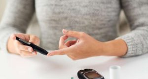 blood sugar levels with a home glucose meter